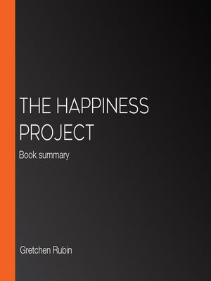 cover image of Book Summary of The Happiness Project